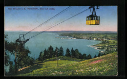 AK Bregenz A. B., Pfänderbahn Mit Blick Auf Lindau  - Funicular Railway