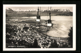 AK Bregenz A. Bodensee, Ortsansicht Mit Seilbahn  - Seilbahnen