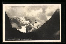 AK Kreuzeckbahn Mit Blick Auf Die Zugspitze  - Funicolari