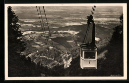 AK Freiburg I. Br., Seilschwebebahn A. D. Schauinsland  - Funicular Railway