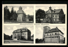 AK Neuwürschnitz-Neuwiese, Rathaus, Feuerwache, Schule  - Autres & Non Classés