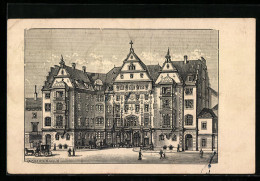 Künstler-AK Dresden, Hotel Hospiz In Der Zinzendorfstrasse 17, Vorderansicht  - Dresden