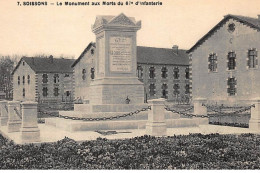 SOISSONS : Le Monument Aux Morts Du 67e D'infanterie - Très Bon état - Soissons