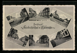 AK Friedrichstal / Stutensee, Hindenburgstrasse, Fritz-Plattnerstrasse, Robert-Wagnerstrasse  - Other & Unclassified