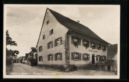 AK Kirchzarten /Baden, Gasthaus Und Pension Zum Hirschen H. Maier Mit Strasse  - Kirchzarten