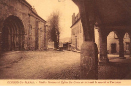 ORLONS-Ste-MARIE : Vieilles Maisons Et Eglise Ste-croix Où Se Tenait Le Marché En L'an 1000 - Tres Bon Etat - Oloron Sainte Marie