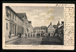 AK Rodach, Marktplatz Mit Geschäft Und Kindern  - Bad Rodach