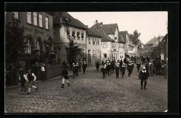 Foto-AK Rodach, Historisches Festspiel, Marktplatz Mit Städtischer Sparkasse Und Coburger Strasse  - Coburg