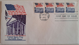 1992..USA.. FDC WITH STAMPS AND POSTMARKS..  Flag Over White House - 1991-2000