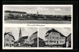 AK Kemnath /Neunaigen, Ortsansicht, Kirche, Gasthaus Handlg. Wagner  - Other & Unclassified