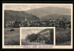 AK Schopfheim I. Wiesental, Ortsansicht, Bahnhof-Hotel, Bes.: Eduard Herbster  - Schopfheim