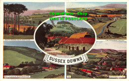 R453615 Sussex Downs. 368. Post Card. 1958 - World