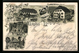 Lithographie Lautenbach I. Renchthal, Hotel Zum Schwan Von J. B. Sester  - Other & Unclassified