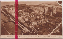 Veere - Luchtfoto - Orig. Knipsel Coupure Tijdschrift Magazine - 1926 - Zonder Classificatie