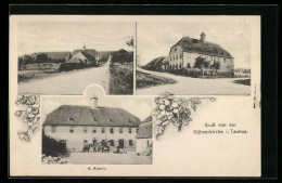 AK Hühnerkirche I. Taunus, Gehöft A. Alberti, Strassenpartie  - Taunus