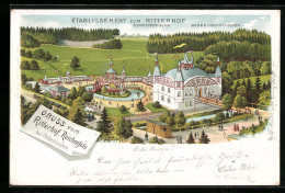 Lithographie Reichenfels, Restaurant Etablissement Zum Ritterhof  - Otros & Sin Clasificación