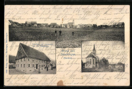 AK Dauchingen, Gasthaus Zur Germania Von J. Emminger, Kirche  - Other & Unclassified