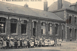 SAINS-RICHAUMONT : Ecole Des Filles - Tres Bon Etat - Other & Unclassified