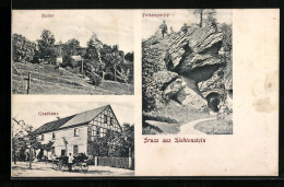 AK Lichtenstein, Ruine, Gasthaus, Felsenpartie  - Andere & Zonder Classificatie