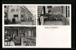 AK Diedelsheim, Gasthaus Zur Rose, Balkon, Gastzimmer  - Other & Unclassified