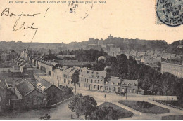 GUISE : Rue André Godin Et Vue De La Ville Prise Au Nord - Tres Bon Etat - Guise