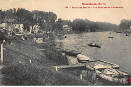 NOGENT-sur-MARNE : Bords De Marne, Les Barques Le Dimanche - Tres Bon Etat - Nogent Sur Marne