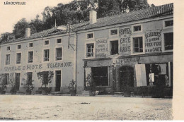 LEROUVILLE : Hotel Cafe De La Gare, Table D'hote Telephone (hotel) - Tres Bon Etat - Other & Unclassified