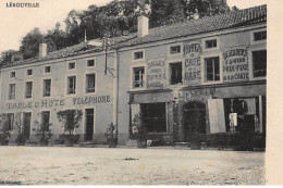 LEROUVILLE : Hotel Cafe De La Gare, Table D'hote Telephone (hotel) - Tres Bon Etat - Sonstige & Ohne Zuordnung