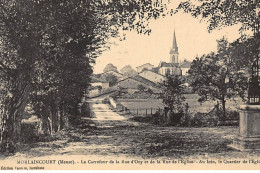 MORLAINCOURT : Le Carrefour De La Rue D'oey Et De La Rue De L'eglise Au Loin Le Quartier De L'eglise - Tres Bon Etat - Sonstige & Ohne Zuordnung
