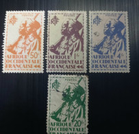 Afrique Occidentale Française  1945 Colonial Soldiers – Type Tirailleur Sénégalais Et Cavalier Maure Lot 2 - Neufs