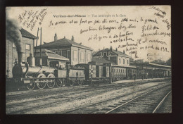 55 - VERDUN - VUE INTERIUERE DE LA GARE DE CHEMIN DE FER - TRAIN - EDITEUR MARTIN-COLARDELLE - Verdun