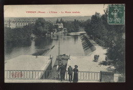 55 - VERDUN - LA MEUSE CANALISEE - PENICHE AU PASSAGE DE L'ECLUSE - EDITEUR MARTIN-COLARDELLE - Verdun