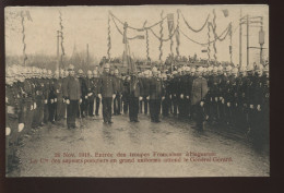 67 - HAGUENAU - ENTREE DE FRANCAIS LE 26 NOV 1918 - LA CIE DES SAPEURS POMPIERS ATTENDS LE GENERAL GERARD - Haguenau