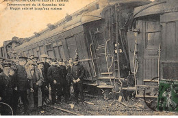 LONGPRE-les-CORPS-SAINTS : Tamponnement Du 18 Novembre 1912 Wagon Enterré Jusqu'aux Essieux - Etat - Autres & Non Classés