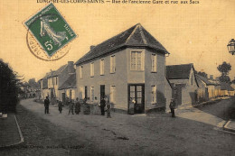 LONGPRE-les-CORPS-SAINTS : Rue De L'ancienne Gare Et Rue Aux Sacs - Tres Bon Etat - Sonstige & Ohne Zuordnung