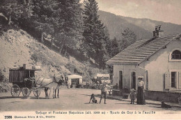 GEX : Refuge Et Fontaine Napoleon, Route De Gex à La Faucille - Tres Bon Etat - Gex