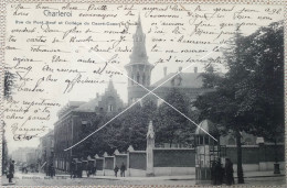 CHARLEROI Rue Du Pont Neuf Et Collège Du Sacré-Coeur CP Animée Postée En 1905 - Charleroi