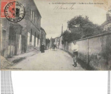 89 . Yonne . Saint Aubin Chateauneuf : La Mairie Et écoles Des Garcons . - Other & Unclassified