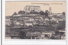 CASTELNAU-BARBARENS : Vue D'ensemble Et Eglise (cote Midi) - Tres Bon Etat - Other & Unclassified