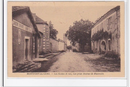 MONTFORT-du-GERS : Les Ecoles Et Rue, Vue Prise Avenue De Mauvezin - Tres Bon Etat - Autres & Non Classés