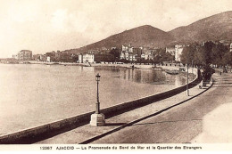 AJACCIO : La Promenade Du Bord De Mer Et Le Quartier Des Etrangers - Tres Bon Etat - Ajaccio