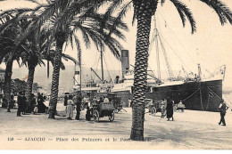 AJACCIO : Place Des Palmiers Et Le Port - Tres Bon Etat - Ajaccio