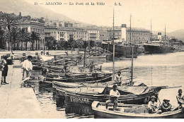 AJACCIO : Le Port Et La Ville - Tres Bon Etat - Ajaccio