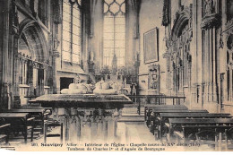 SOUVIGNY : Interieur De L'eglise Chapelle Neuve Du XVe Siecle Tombeau De Charles 1er - Tres Bon Etat - Autres & Non Classés
