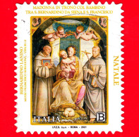 ITALIA - Usato - 2021 - Natale - Madonna Del Cane, Di Bernardino Lanino - In Trono Con S.Bernardino E S.Francesco - B - 2021-...: Usati