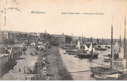 BORDEAUX - Quai Saint Jean - Vue Prise Du Pont - Très Bon état - Bordeaux