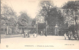 BORDEAUX - L'Entrée Du Jardin Public - Très Bon état - Bordeaux