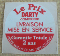 AUTOCOLLANT LE PRIX DARTY - Stickers