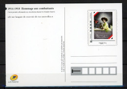 Z23-7 France Entier Postal 1914 - 1948 Hommage Aux Combattants. Tarif International  A Saisir !!! - Prêts-à-poster:Stamped On Demand & Semi-official Overprinting (1995-...)