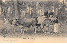 LANDES - Dans La Forêt, Mise En Barrique De La Résine - Très Bon état - Other & Unclassified